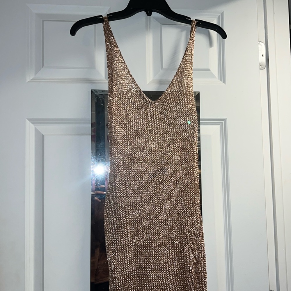 Fashion Nova coverup copper size S/M